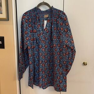 Rungolee Kiki Block Print Blouse size XXL